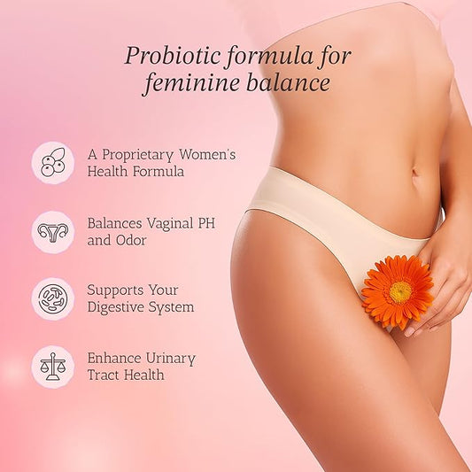 Vitamin Bounty Women's Pro-Daily Probiotic - Supports Vaginal, Digestive & pH Balance, 10 Billion CFUs, 5 Strains + Cranberry - 2 Pack of 60 Capsules