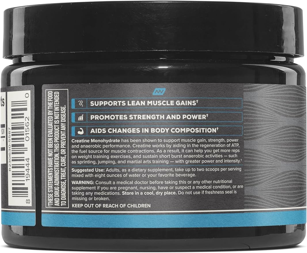 ONNIT Creatine Monohydrate Powder – 5g Premium Creatine for Muscle Strength, Power & Lean Mass, Supports Brain Health & Cellular Energy, Unflavored, 30 Servings, 5.29 oz (3-Pack)