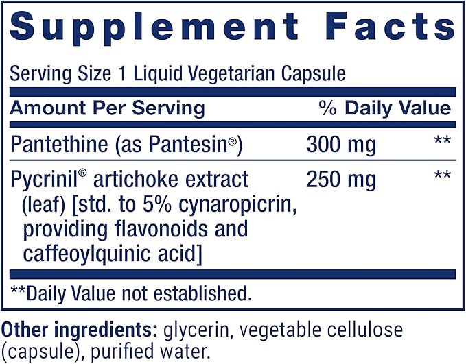 Life Extension CHOL-Support™, Helps Maintain Already Healthy Cholesterol, Heart Health, Artichoke Leaf Extract, Vitamin B5 pantethine, Gluten-Free, Non-GMO, Vegetarian, 60 Capsules