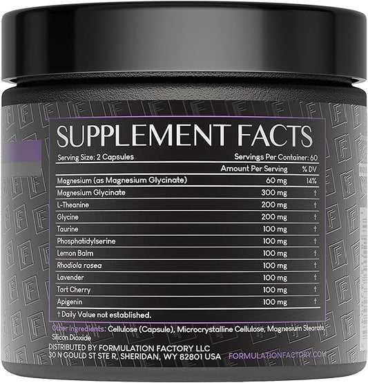 The Night Before 10-in-1 Midnight Maximizer Sleep Aid, Stress Relief, Cognition, Relaxation, Recovery, Focus, Magnesium Glycinate, L-Theanine & More, (120 Capsules – 2 Month Supply)