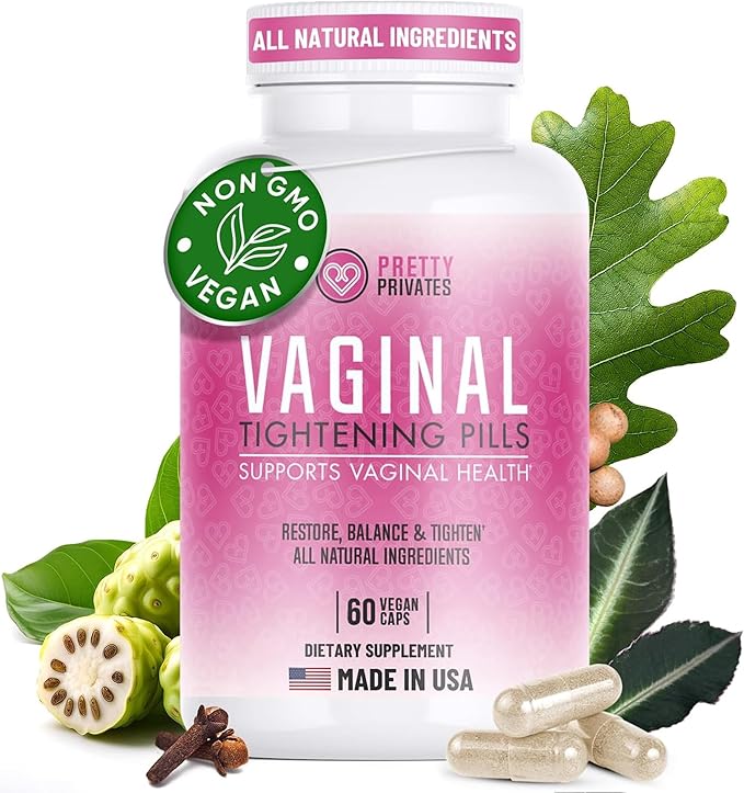 Premium Vaginal Tightening Pills - Tighten Rejuvenate and Lubricate - All-Natural Vaginal Tightening and Holistic Intimate Health - Vegan- Supports Moisture Elasticity & Feminine Wellness Naturally