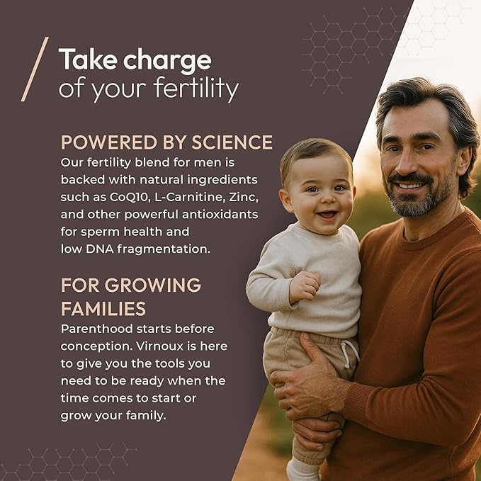 Male Fertility Supplement | Made by Doctors | Prenatal Vitamins for Men | Improve Sperm Health and Boost Sperm Count | for Semen Volume | Support Natural Conception and Pregnancy | 90 Capsules