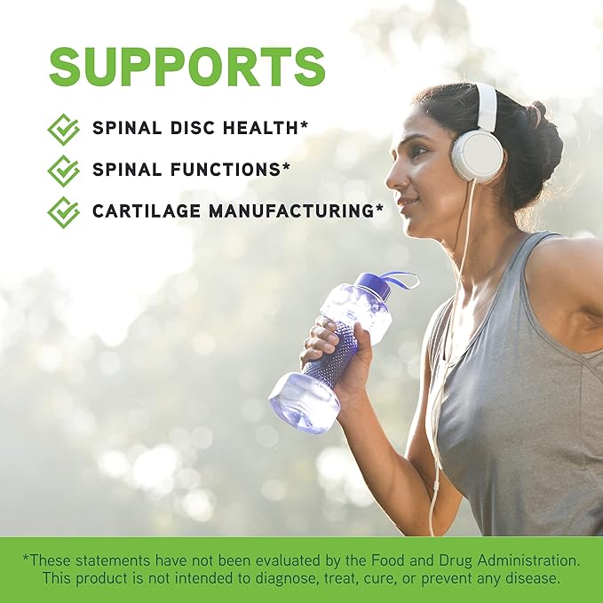 DaVinci Labs Disc Discovery - Dietary Supplement to Support Spinal Health - With Vitamin C, Vitamin D3, Bovine Tracheal Cartilage, Apple Pectin, Horsetail Powder, and More - Gluten-Free - 180 Capsules