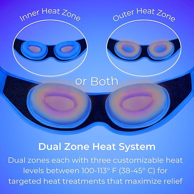 Rechargeable Heat Mask - FSA/HSA Eligible - Cordless Heated Eye Mask for Dry Eyes, MGD, and Styes - Optometrist Recommended for Dry Eye Relief