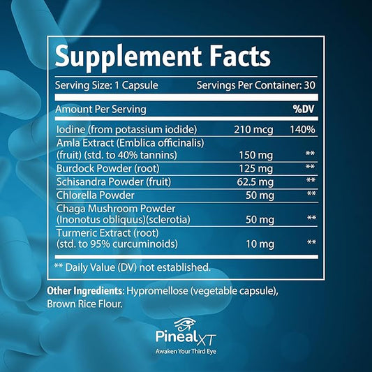 Pineal XT Gold - Pineal Gland Supplement - Third Eye Awakening - Focus and Memory Supplement for Brain - 7 Powerful Ingredients Decalcify, Detox, and Activate Your Pineal Gland, 3 Pack