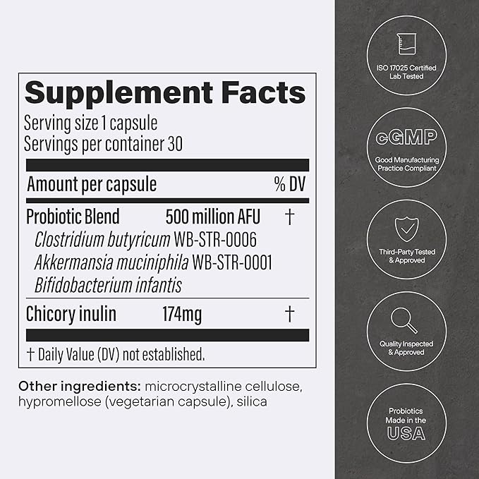 Pendulum GLP-1 Probiotic – Relieves GLP-1 Digestive Issues Like Bloating, Constipation & Diarrhea | Improves Regularity & Gut Health with Akkermansia & Other Strains (30 Capsules)