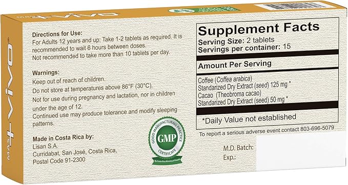 + Vivo Herbal Supplement - Sugar, Gluten & Lactose Free - 30 Tablets
