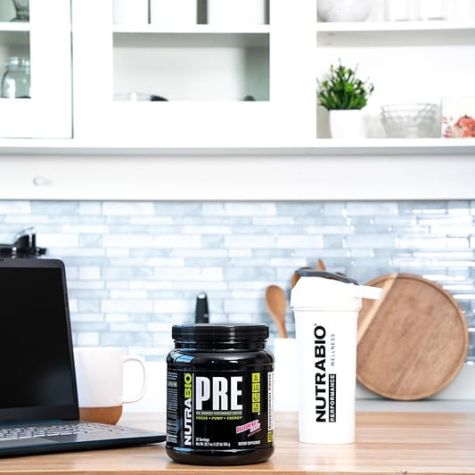 NutraBio PRE Workout Powder - Old Formula- Sustained Energy, Mental Focus, Endurance - Beta Alanine, Creatine, Caffeine, Electrolytes - 20 Servings - Dragonfruit Candy