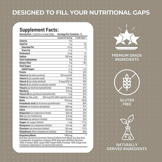 Thrive Protein Shake | 16 Packets (35g Each) | Gluten-Free, Pea Protein Blend, Probiotics, Fiber & Digestive Enzymes | Supports Lean Muscle (16 Packets (Single Servings), Cookies & Cream)