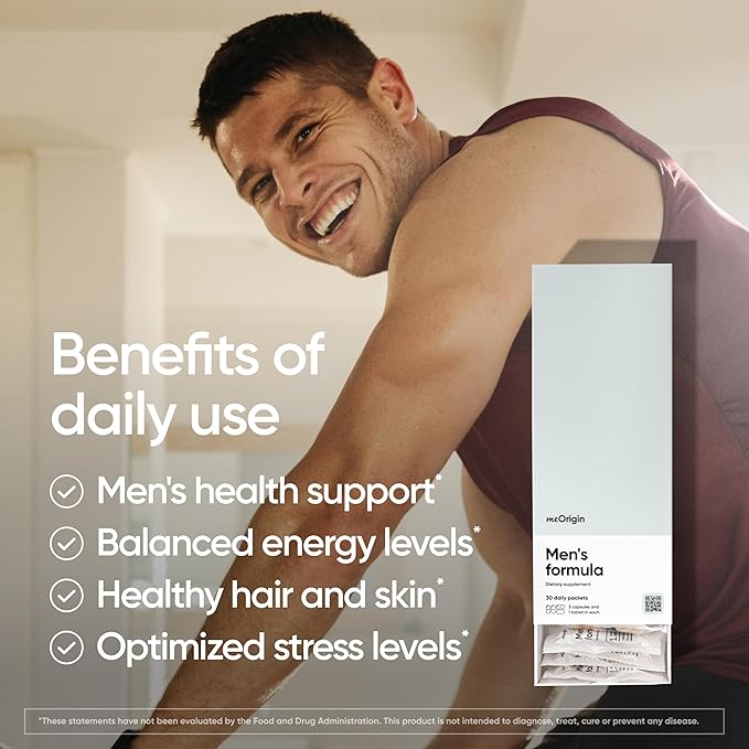Multivitamin for Men, All-in-One Supplement Complex with Zinc, Vitamin D, C, B12, Maca, Biotin, Saw Palmetto – 82 Nutrients for Men's Health Support, Energy, Healthy Hair, 30 Day Supply