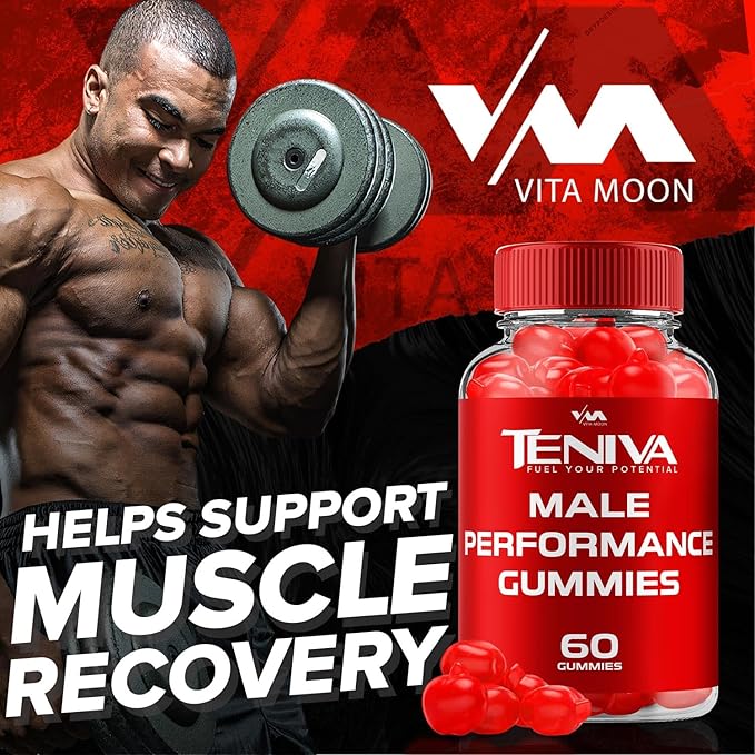 (1 Pack) Teniva Gummies, Teniva All Natural Gummys, Advanced Formula, 60 Gummies