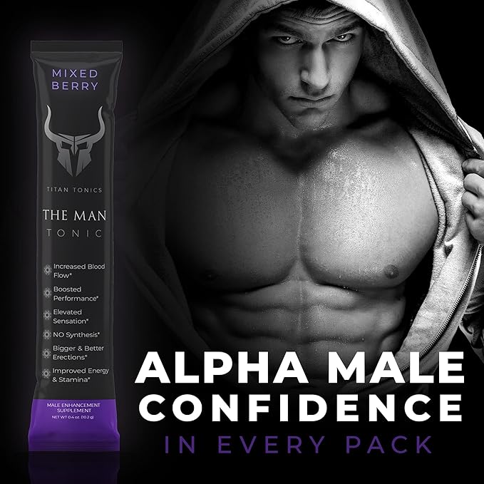 Vitality Support Supplement – Natural Performance Blend with Nitrosigine, L-Citrulline, Horny Goat Weed & Tongkat Ali – for Energy, Stamina & Wellness – 12 Stick Packs