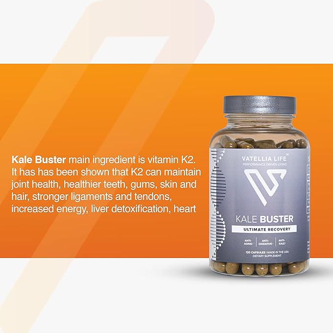 New from Kale Buster | Ultimate Joint Support | Increased Energy | Decreased Brain Fog | Loaded with Vitamin K2 | Better Than Kale | Dave Asprey’s Favorite |120 Capsules (60Day Supply)
