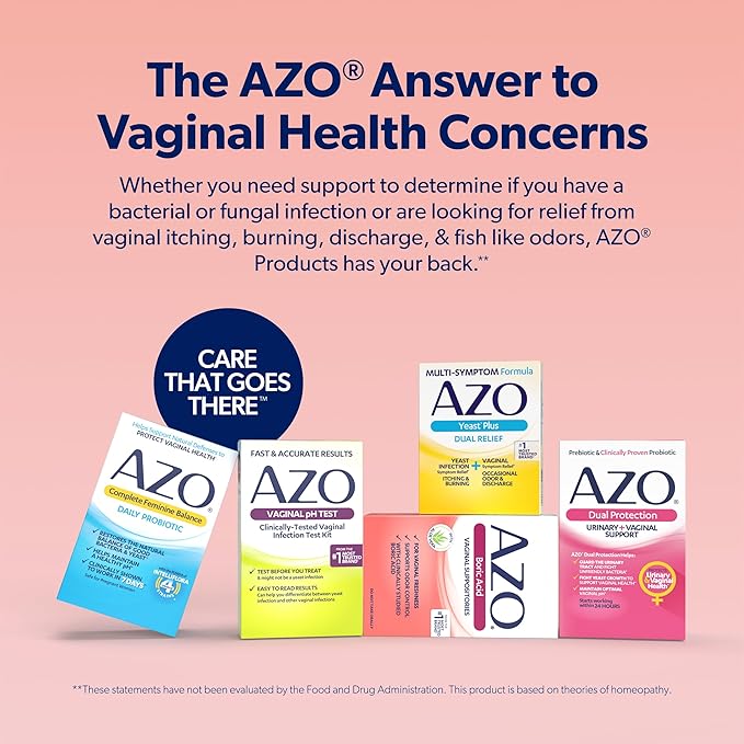 AZO® Boric Acid Vaginal Suppositories, Helps Support Odor Control and Intimate Health with Clinically Studied Boric Acid, Non-GMO, 30 Count