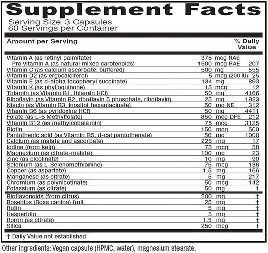 Vitanica, Women's Symmetry, High Potency Daily Multivitamin, Vegan, 180 Capsules