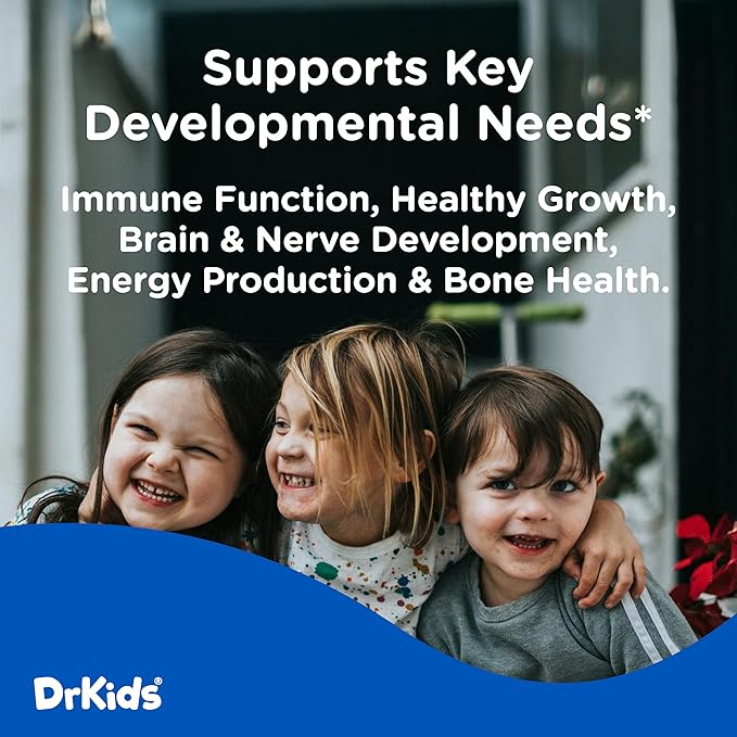 Dr. Kids Children's Immune Support Multivitamin Gummy Bites – Supports Growth and Development with 15 Essential Vitamins and Minerals, Safe & Gentle for Kids Ages 2+, Pineapple Flavor, 30 Count