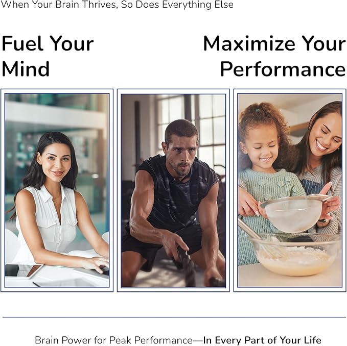 Daily Brain Supplement, Premium Nootropic Helps Boost Memory, Enhances Cognition, and Supports Brain Health & Immune Function with Phosphatidylserine, Resveratrol & Glutathione (30 Servings)