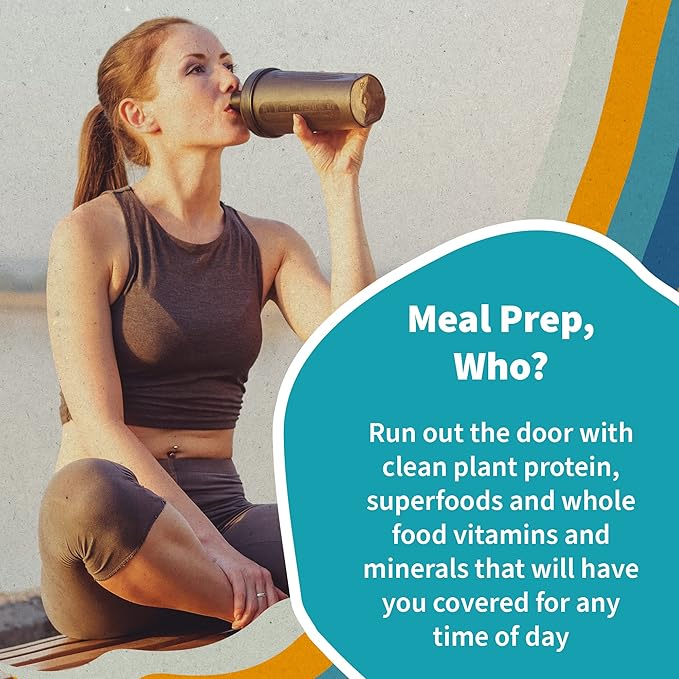 Garden of Life Meal Replacement Shakes, Vegan Raw Organic Protein Powder, Lightly Sweet Protein Powder with Plant Based Pea Protein, Sprouts, Greens, Probiotics, Dairy Free 28 Servings