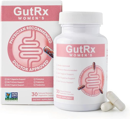 Women's – Probiotic for Women with Cranberry, D-Mannose & Prebiotics – 28 Billion CFU to Support Vaginal, Urinary & Digestive Health – Lactobacillus, Bifidobacterium, Vegan, 30 Capsules