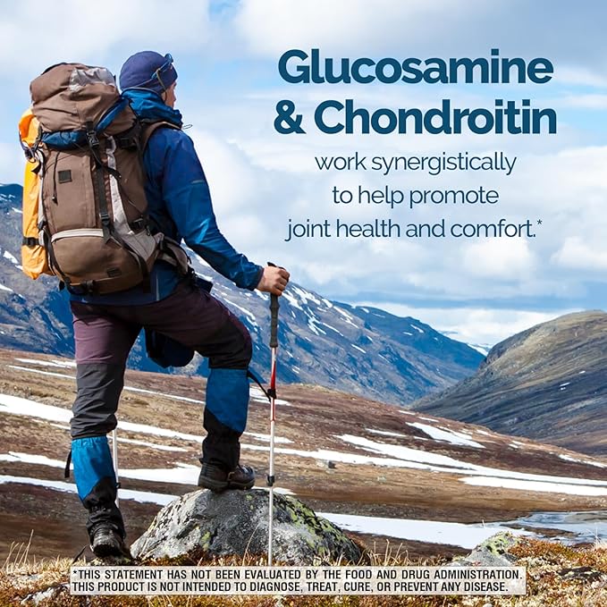 Nature's Wonder Triple Strength Glucosamine Chondroitin with MSM and Hyaluronic Acid and Boswellia for Joint Health, Supports Joint Flexibility and Mobility, 45 Day Supply, 90 Tablets