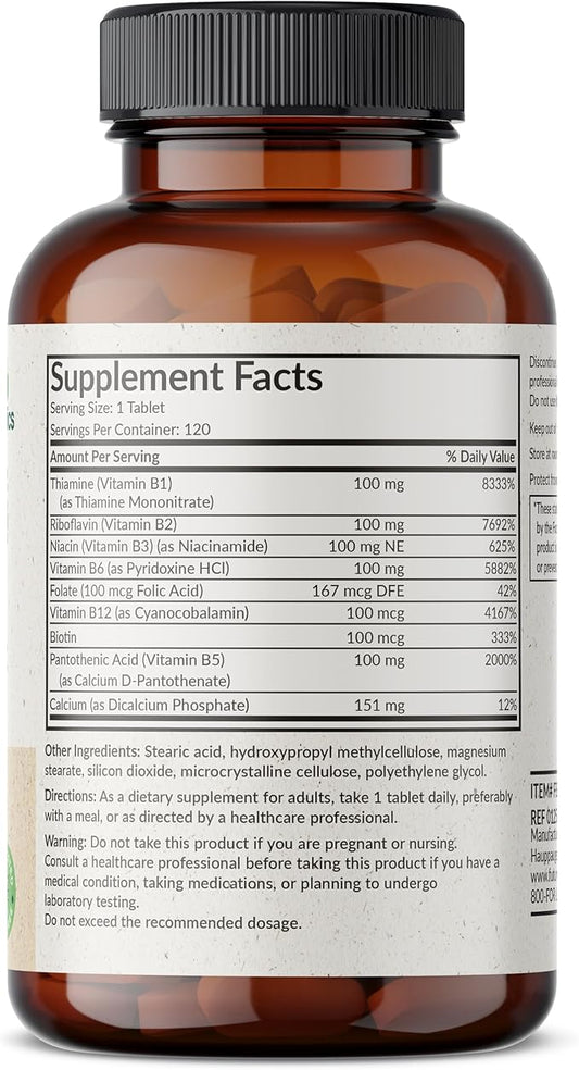 Futurebiotics Super B 100 Sustained Release Vitamin B Complex Non-GMO, 120 Vegetarian Tablets