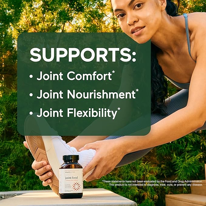 SMARTERNUTRITION Joint Food - Whole-Food Joint Supplement to Support Lubrication & Mobility - Formulated with Collagen Type II, MSM, Vitamin C, Turmeric, Bromelain - 6 Pack[180-Day Supply]