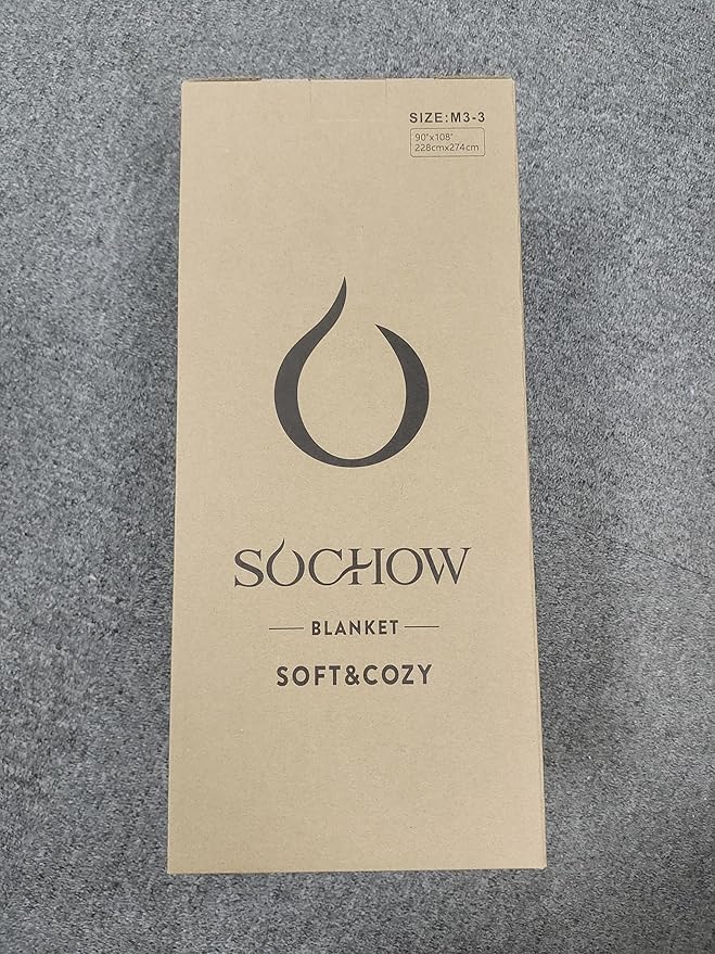 SOCHOW Sherpa Fleece Throw Blanket, Double-Sided Super Soft Luxurious Plush Blanket King Size 90 inchx108 inch, Dark Grey