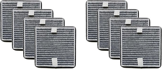 Nispira FRF105 Filter Replacement for Febreze FHT150W OdorGrab Portable Air Cleaner Odor Reducer, HEPA Carbon 8 Packs