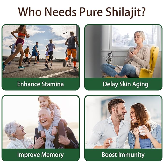 Shilajit Gummies for Men and Women I 4000mg Pure Himalayan Shilajit I 75%+ Fulvic Acid I Ashwagandha and 6+ Natural Ingredients I Non-GMO and No Added Sugar I 60 Count - BlackBerry Flavor