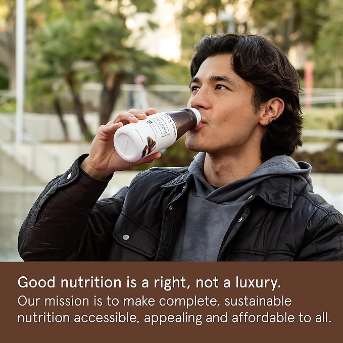 Soylent Chocolate Meal Replacement Shake, Contains 16g Complete Vegan Protein, Ready-to-Drink, 11oz, 24 Pack